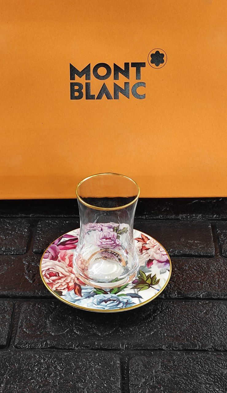 ست چایخوری لب طلا mont blanc ترکیه