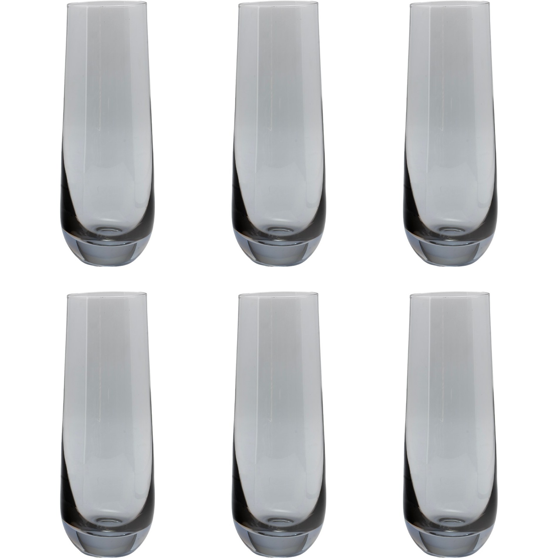 لیوان شیشه ای 6 عددی دنی هوم مدل CB05-10 دودی
